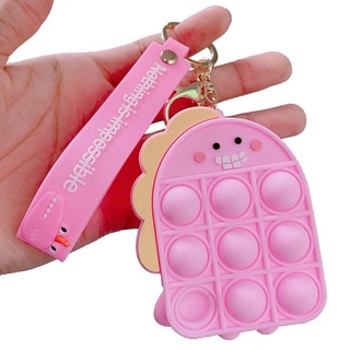 Mini monedero Pop It juguetes portátil bolsa de almacenamiento accesorios de moda HE (4)