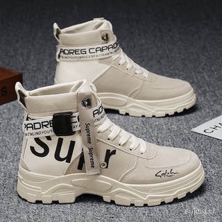 dr. martens botas de los hombres de otoño nuevo estilo coreano de moda de alta parte superior botas retro británico ropa de trabajo de los hombres botas militares botas casual zapatos de moda