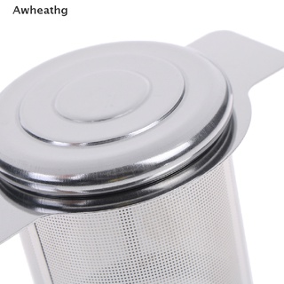 Awheathg Tea Infuser Stainless Steel with lid as Drip Tray Tea Strainer Mesh tea filter *Hot Sale