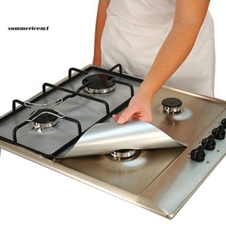 [Disponible En Inventario] 1/2/8 Pzs Protectores De Estufa De Gas Antiadherentes Reutilizables Para Cocina (3)