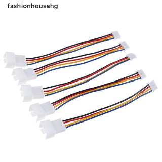 fashionhousehg 2pcs universal pequeño 4 pines a 3pin 4pin ventilador pwm conector cable de extensión venta caliente