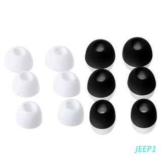 jeep 3 pares de auriculares de repuesto para auriculares de silicona suave para airpods pro inalámbricos compatible con bluetooth (1)