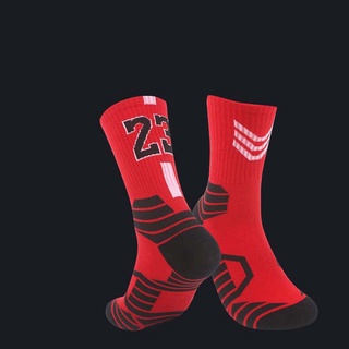 ROGES Durable Soccer Socks Football Basketball Socks Sports Socks Protect Feet Non-slip Outdoor Cotton Unisex Hiking Middle tube (3)