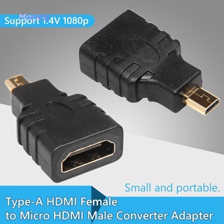 Ma-Type-A HDMI compatible hembra A Micro HDMI compatible macho convertidor adaptador para cámara Digital-COD