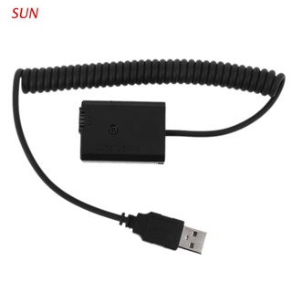 SUN USB Spring Power Cable NP-FW50 Battery Eliminator for -Sony A7 A7RII A6500 A7RII