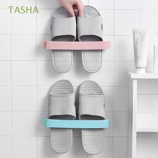 tasha autoadhesivo organizador de zapatos montado en la pared zapatero zapatillas percha toalla ahorro de espacio baño colgante familia titulares caja de almacenamiento/multicolor