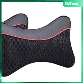 2pcs asiento de coche cabeza cuello almohada reposacabezas cuero artificial asiento accesorios