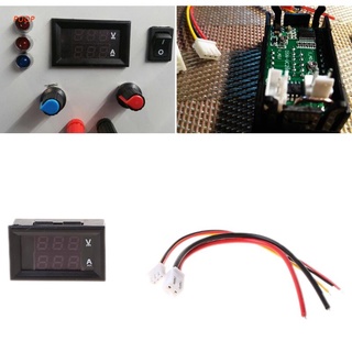 Poop DC 0-100V 10A Dual LED voltímetro Digital amperímetro voltaje AMP potencia coche Monitor