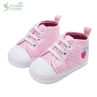 Lindo bebé niñas amor corazón impresión zapatos bebé niño antideslizante zapatillas (1)