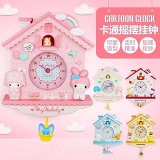 Hello Kitty Gemini jade guigou de dibujos animados lindo swing reloj de pared macmelody reloj BiHelloKitty [gzsstxb.my]
