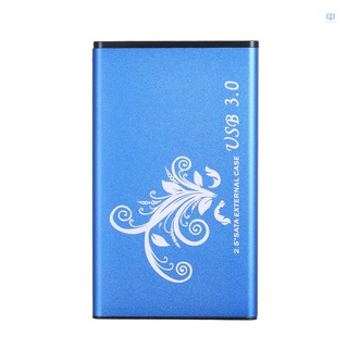 Ai (^_-) 2.5 pulgadas HDD caso SATA HDD a USB3.0 convertidor adaptador de caso externo unidad de disco duro caja de disco duro externo HDD caja (azul)