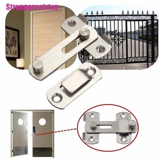 [Strong] New Stainless Steel Home Safety Gate Door Bolt Latch Slide Lock Hardware+Screw