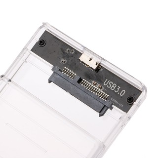 2.5" USB 3.0 SATA HDD transparente disco duro externo caja de disco (9)