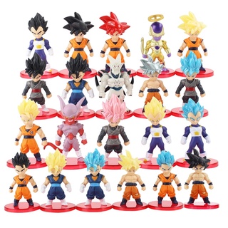 CODYES colección modelo Dragon Ball 16pcs/lote Super Saiyan dios figura de acción juguetes regalo Frieza Ultra Instinct modelo juguetes Anime japonés Vegeta Son Goku (8)