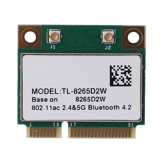 Qj Dual Band Wireless-ac 8265 8265HMW 8265D2W G/5Ghz ac 867Mbps Bluetooth compatible Mini tarjeta PCI-E