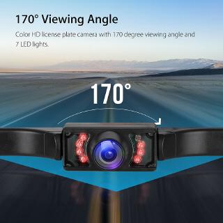 cámara de respaldo inalámbrica para coche, sistema de visión trasera con visión nocturna + monitor lcd tft de 5" (5)
