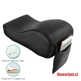 (yut*HOT) Universal coche central de la consola del brazo de la cubierta de la caja de asiento almohadilla de cuero de la PU reposabrazos (3)