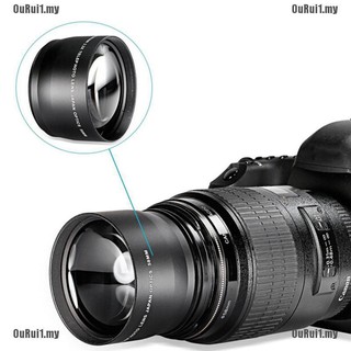 sc 58mm 2.0x lente de teleobjetivo profesional+paño de limpieza para canon nikon sony pentax hs