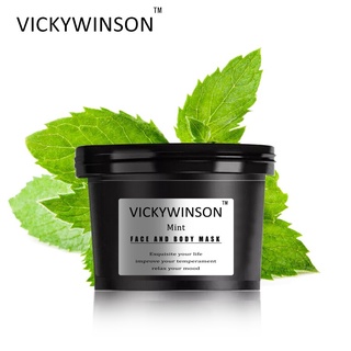 VICKYWINSON Crema exfoliante de menta 50g Exfoliante corporal Limpieza profunda Exfoliante