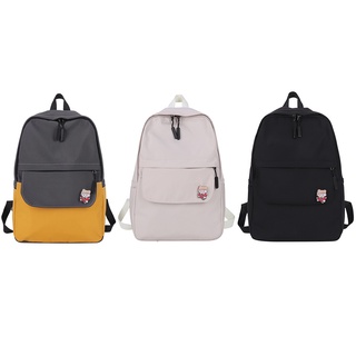 mochila de color sólido estilo preppy para estudiantes escuela mochilas grandes