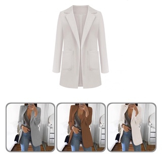 jiantia.cl Durable Women Blazer Basic Casual Blazer Pocket for Casual