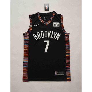 nba hombres baloncesto jerseys brooklyn nets #7 kevin durant nueva temporada jersey city negro