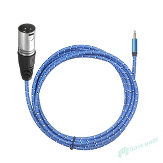 Cable de Audio trenzado macho a XLR de 3 m/ft mm TRS estéreo macho de 3 pines macho