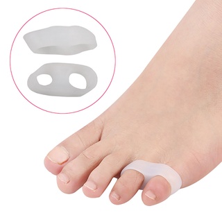 atlantamart 1 par de separadores de gel de silicona pequeño del dedo del pie hallux valgus bunion guard cuidado de los pies