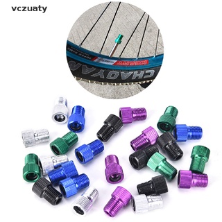 Vczuaty 5x Presta to Schrader Valve Adapter Converter Road Bike Cycle Bicycle Pump Tube CL