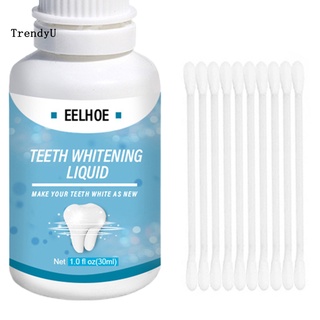 Trd con hisopo de algodón para limpieza de dientes líquido limpiador de dientes esencia líquido ligero para el hogar (9)