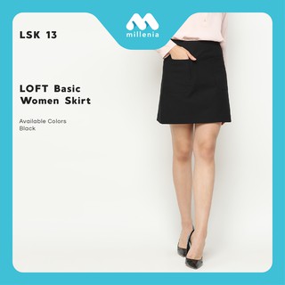 Faldas mujer - falda básica negro (LSK 13)