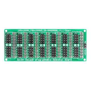 7 Decade Resistor Board 1R-9999999R/1R Programmable Resistance SMD Module