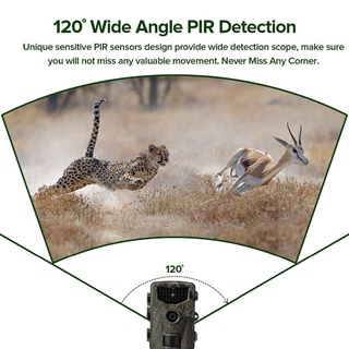 [disponible en inventario] cámara de caza 16MP 1080P de seguimiento de vida silvestre seguimiento de vigilancia HC804A visión nocturna infrarroja cámaras salvajes foto (2)