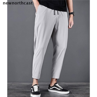 [newnorthcast] hombres nueve leggings tendencia grasa suelta delgada deportes ocio versátil haren elástico pantalones
