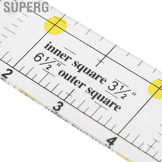 Superg regla de acolchado Rectangular para costura, dibujo, herramientas de medición, acrílico, manualidades, tela, suministros (7)