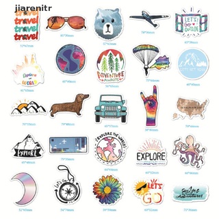 [jiarenitr] 50PCS Outdoor Summer Travel Stickers Vinyl Decal for Laptop Luggage Water Bottle [jiarenitr]
