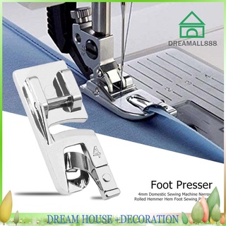 Máquina de coser doméstica de 4 mm, dobladillo enrollado estrecho, prensatelas de costura (1)