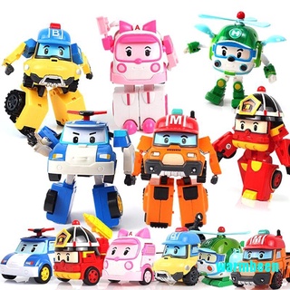 Warmbeen Robocar Poli Robot Transform coche bebé niños coche juguetes (1)