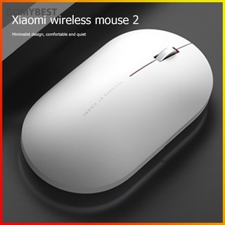 (Domybest) Xiaomi ratón inalámbrico 2 generación GHz 1000DPI silencioso ratones para PC portátil