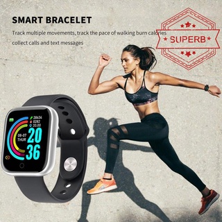 pulsera inteligente 1.44 pantalla deportiva podómetro bluetooth smart watch y68 l7p4