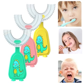 Huiyang cepillo De dientes para niños De silicona/flexible/con dibujo/Multicolorido/2 A 12 años (6)