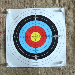 zw 10 unids/set 60x60cm anillo completo flecha arco práctica tiro con arco papel objetivo