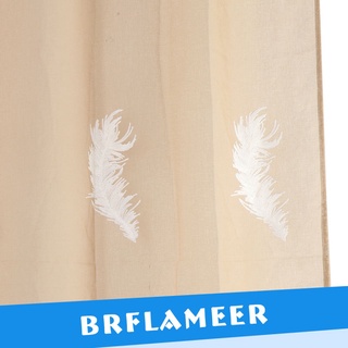 Cortinas opacas con aislamiento térmico cortinas de ventana con patrón de plumas para comedor