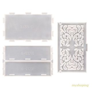 Ivy caja de almacenamiento de resina epoxi molde de joyería titular caso de silicona molde DIY artesanía decoraciones del hogar herramienta de fundición