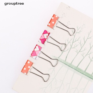 grouptree 10x floral metal binder clips notas letra papel clip oficina escuela suministros cl