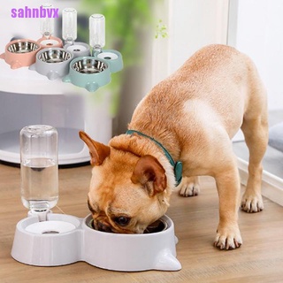 [sahnbvx] gato perro alimentador de agua tazón gato gatito fuente de beber plato de alimentos para mascotas