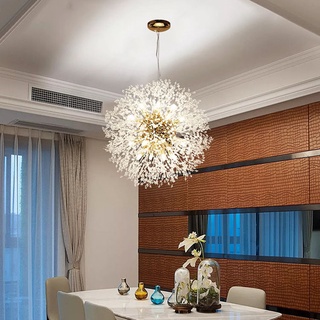 Lámpara De Cristal 8 luces colgantes modernas De techo iluminación comedor comedor habitación