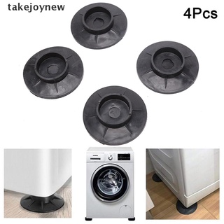 [takejoynew] 4 alfombrillas antideslizantes para lavadora, base redonda, almohadillas de goma antivibración