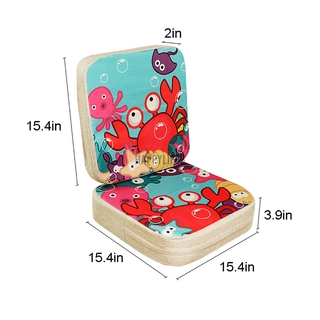 Portátil niños aumento de la silla almohadilla ajustable bebé Furnitur asiento portátil niños cojín de comedor cochecito de bebé extraíble (8)