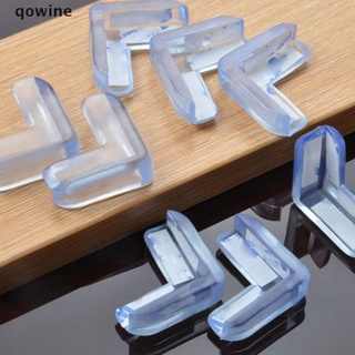 Qowine 4pcs Silicone Baby Safety Protector Furniture Corner Cover Anticollision Edge CL